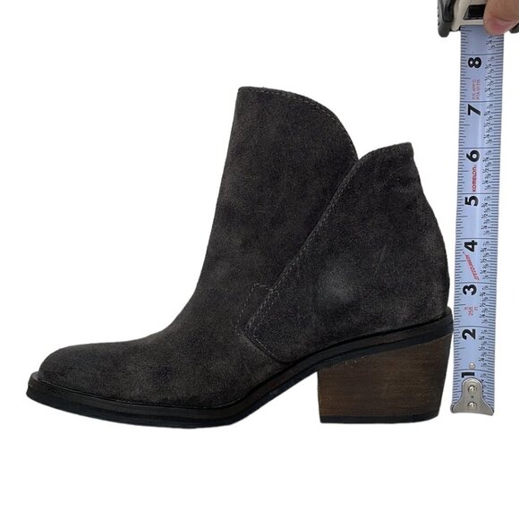Dolce Vita Ankle Boots Shoes Slip on Suede Leather Gray Size 6.5 - Picture 10 of 16